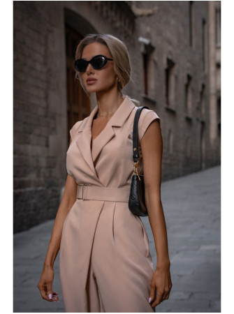 M780 Asimetriško dizaino kombinezonas - smėlio