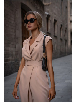 M780 Asimetriško dizaino kombinezonas - smėlio