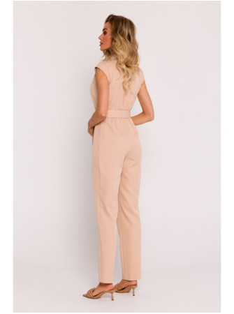 M780 Asimetriško dizaino kombinezonas - smėlio