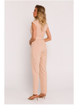 M780 Asimetriško dizaino kombinezonas - smėlio