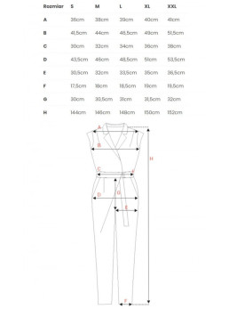 M780 Asimetriško dizaino kombinezonas - fuksijos