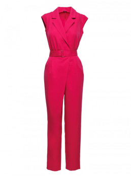 M780 Asimetriško dizaino kombinezonas - fuksijos