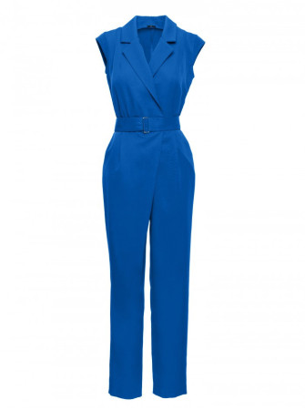 M780 Asimetriško dizaino kombinezonas - mėlyna