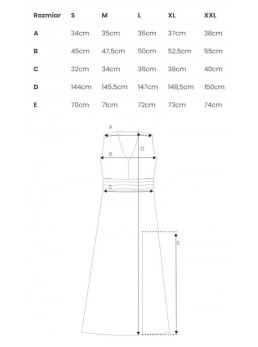 M781 Šifoninė ilga suknelė su skeltuku – 1 modelis - spalva