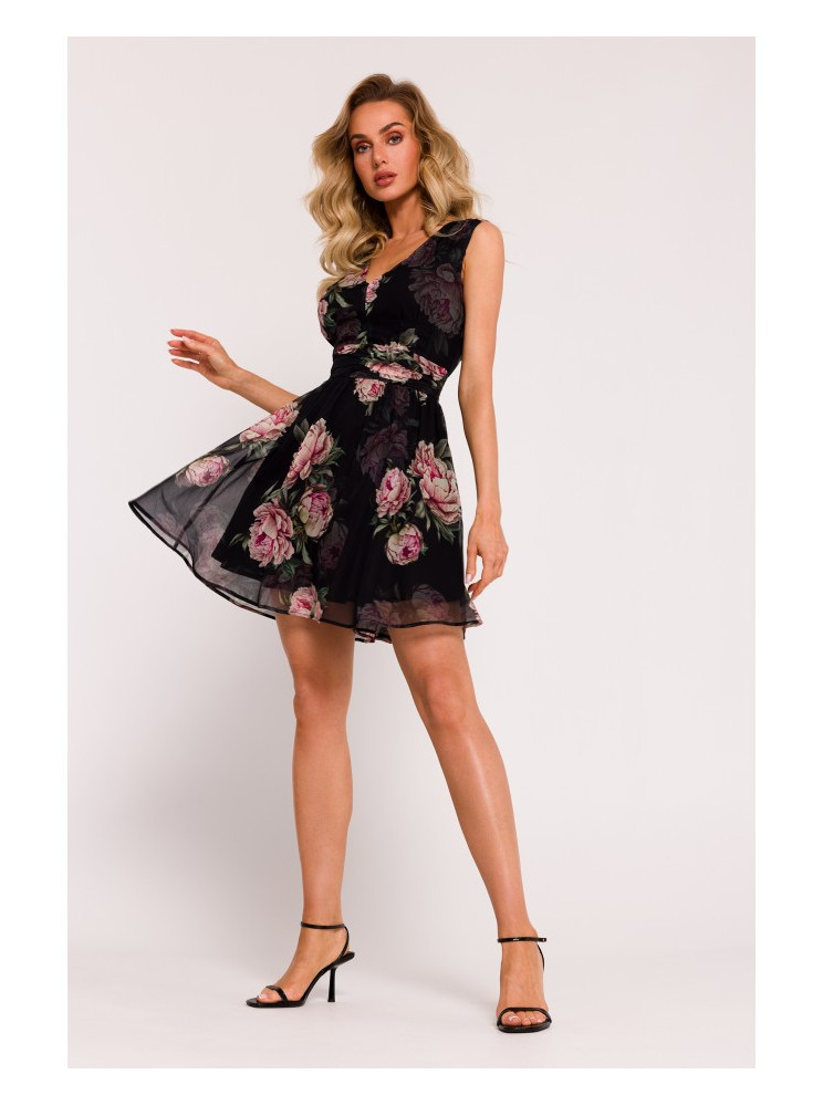 M782 Šifono mini suknelė – 1 modelis - spalva