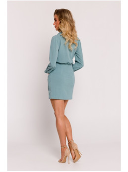 M783 Mini suknelė su apykakle - agave