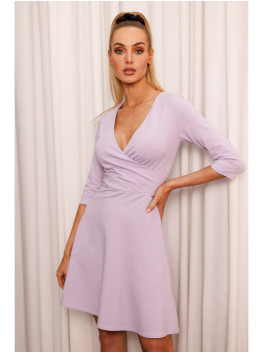 M786 Prigludusi ir platėjanti mini suknelė - violetinė