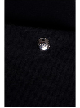 M788 Trapecijos formos suknelė su kišenėmis - juoda