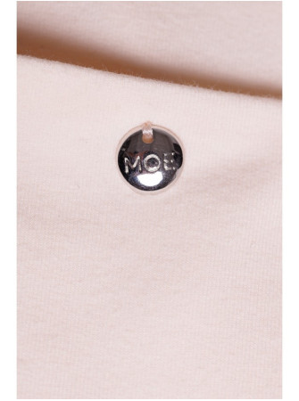 M788 Trapecijos formos suknelė su kišenėmis - kreminė