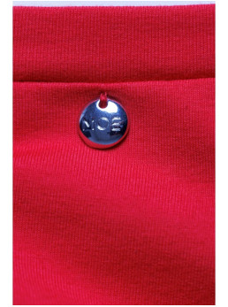 M789 Mini suknelė su paaukštintais pečiais - raudona