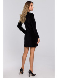 M562 Velvet Blazer Dress - black