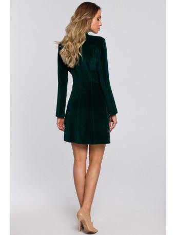 M562 Velvet Blazer Dress - green