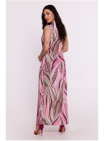 B283 Ilgas margas suknelė – 1 modelis - spalva