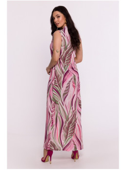 B283 Ilgas margas suknelė – 1 modelis - spalva