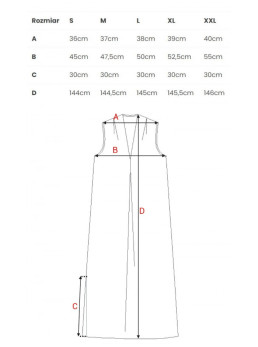 B283 Ilgas raštuotas suknelė-sarafanas (4 modelis) - spalva