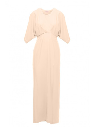 .K163 Ilga suknelė - kreminė