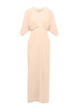 .K163 Ilga suknelė - kreminė