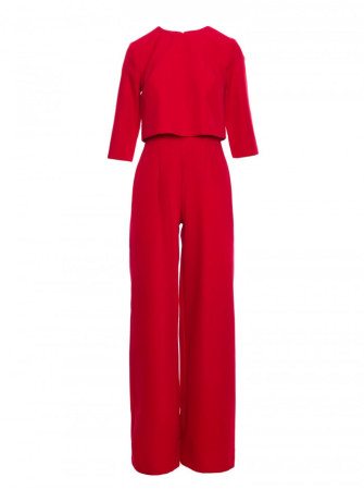 M798 Dvisluoksnis kombinezonas-palaidinė - raudona