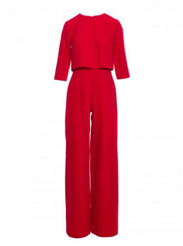 M798 Dvisluoksnis kombinezonas-palaidinė - raudona