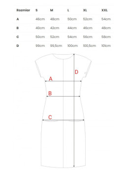 B050 Pilko atspalvio midi suknelė su kišenėmis - pilka
