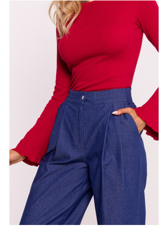 M799 Plačios kelnės - mėlyna
