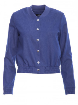 M800 Striukė bomberis su spaudėmis - mėlyna