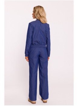 M800 Striukė bomberis su spaudėmis - mėlyna