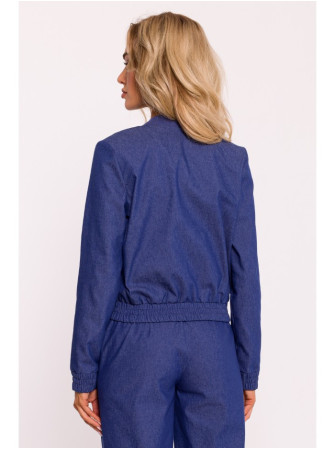 M800 Striukė bomberis su spaudėmis - mėlyna