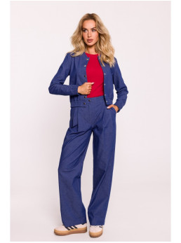 M800 Striukė bomberis su spaudėmis - mėlyna