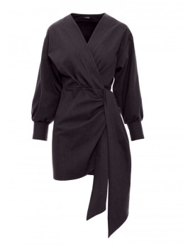 M802 Mini suknelė su juosmens dirželiu - grafito