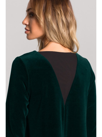 M566 Velvet Relaxed Fit Dress - green