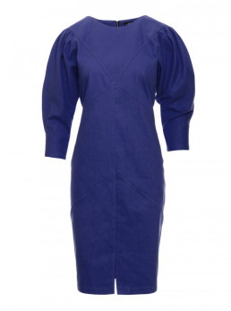 M803 M803 Suknelė pūstomis rankovėmis - mėlyna