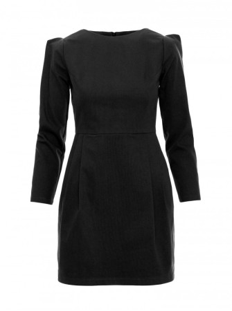 M805 Ilga rankovių mini suknelė - grafito