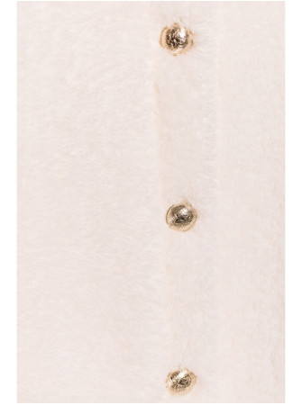 M807 Trumpas teddy švarkelis - nebalinta