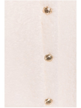 M807 Trumpas teddy švarkelis - nebalinta