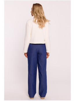 M807 Trumpas teddy švarkelis - nebalinta