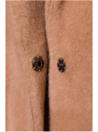 M808 Trumpas "teddy" švarkelis - smėlio