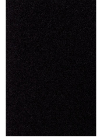 M808 Trumpas pliušinis švarkas - juoda