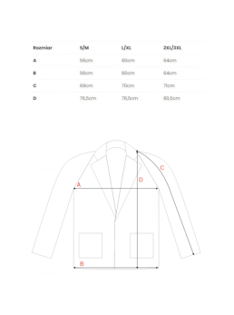 M808 Trumpintas "teddy" švarkas - grey melange