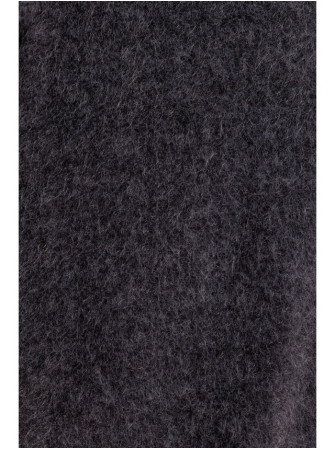 M808 Trumpintas pūkuotas švarkas - grey melange