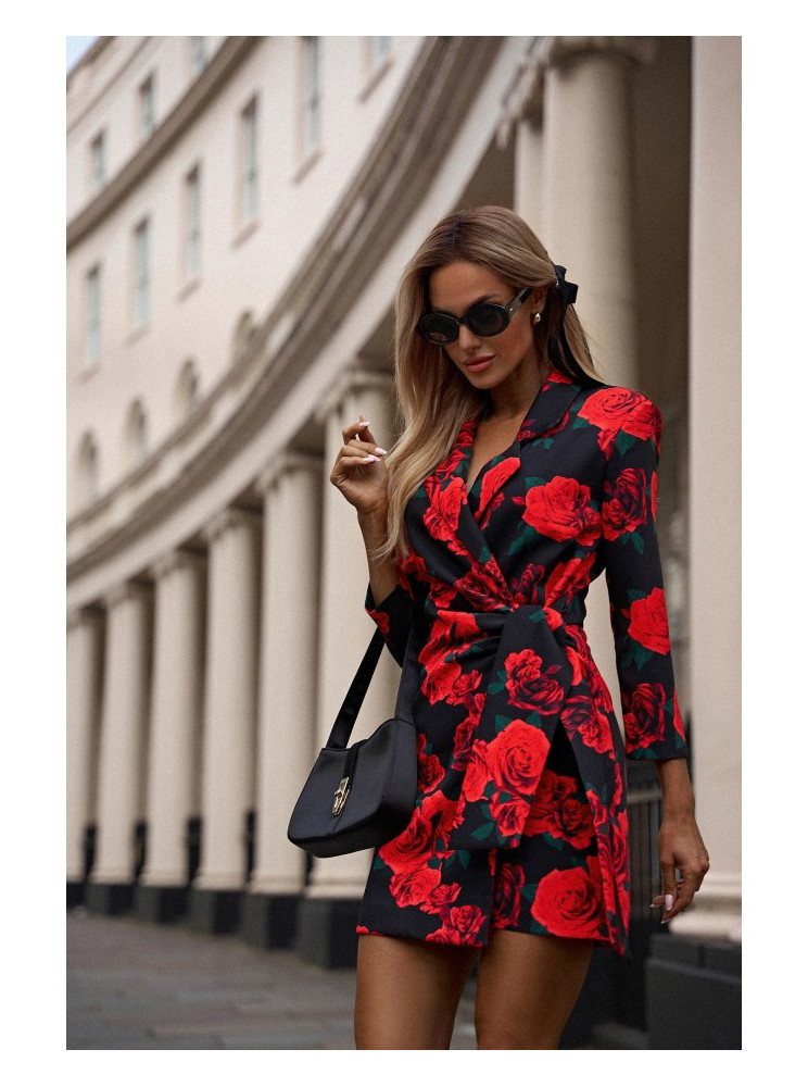 M797 Raštuotas kombinezonas su apykakle – 1 modelis - spalva