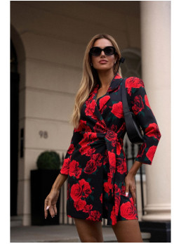 M797 Raštuotas kombinezonas su apykakle – 1 modelis - spalva