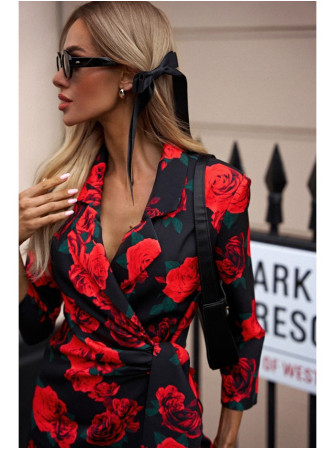 M797 Raštuotas kombinezonas su apykakle – 1 modelis - spalva