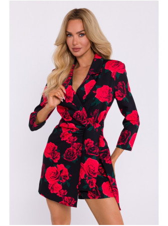 M797 Raštuotas kombinezonas su apykakle – 1 modelis - spalva