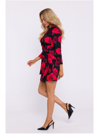 M797 Raštuotas kombinezonas su apykakle – 1 modelis - spalva