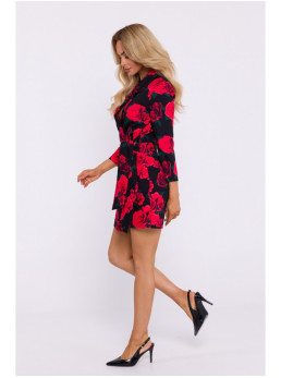 M797 Raštuotas kombinezonas su apykakle – 1 modelis - spalva