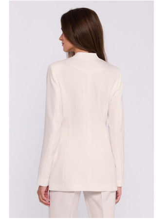 S370 Gėlėtas švarkas - dramblio kaulo