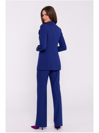 S370 Gėlėtas švarkas - mėlyna