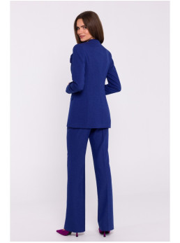 S370 Gėlėtas švarkas - mėlyna