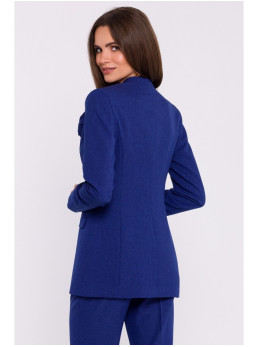 S370 Gėlėtas švarkas - mėlyna